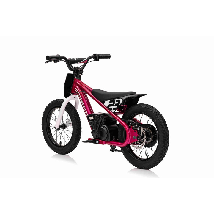 Mota elétrica infantil Baigor 23 Pro 24V com LED - Cor-de-rosa