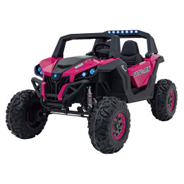 Buggy elétrico infantil UTV-MX 24V MP3 e LED - Cor-de-rosa