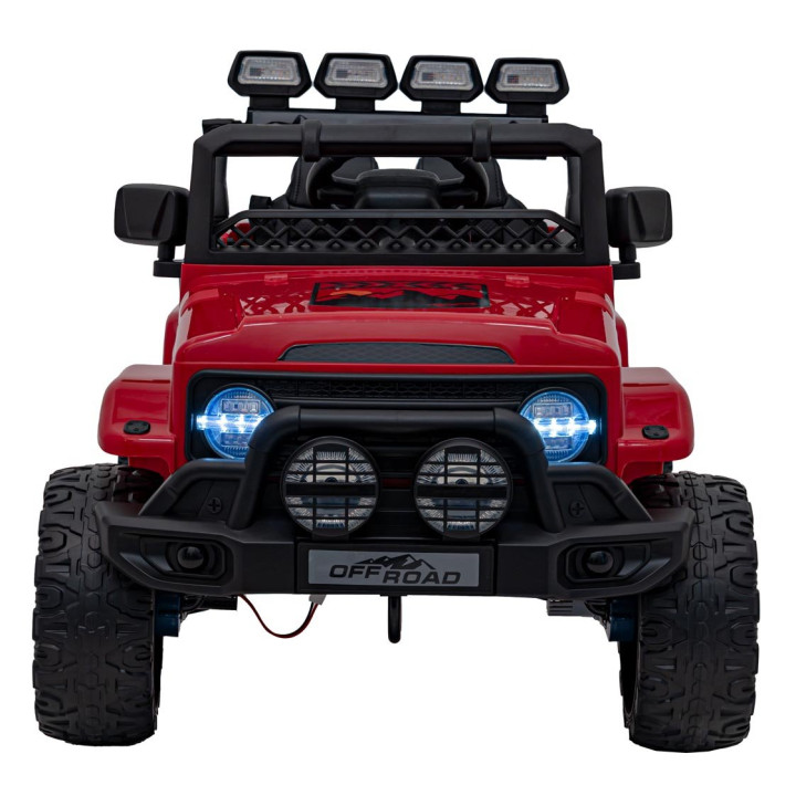 Fuoristrada elettrico bambini Climber 12V 4 motori - Rosso