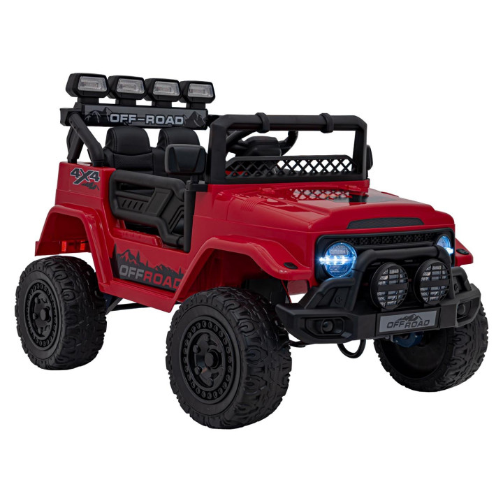 Kinder Elektroauto Geländewagen Climber 12V mit 4 Motoren - Rot