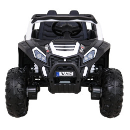 Buggy elettrico bambini UTV 2000M Racing 12V 4x4 - Bianco