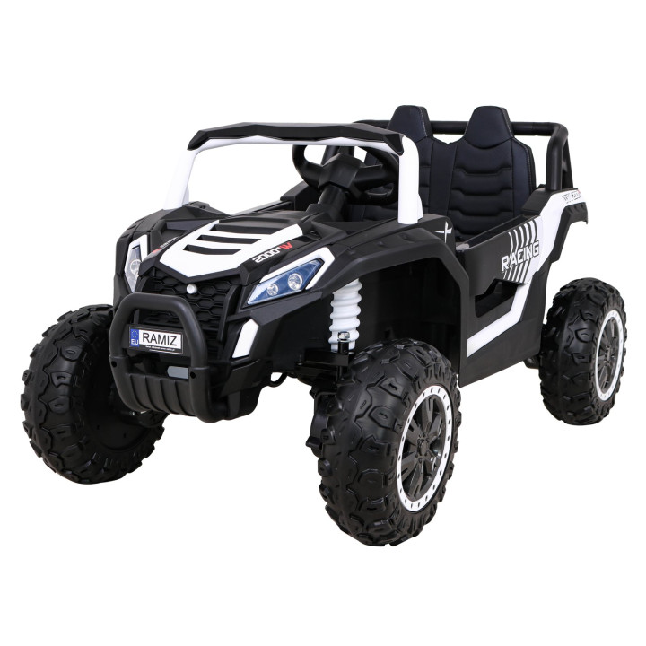 Buggy électrique enfant UTV 2000M Racing 12V 4x4 - Blanc