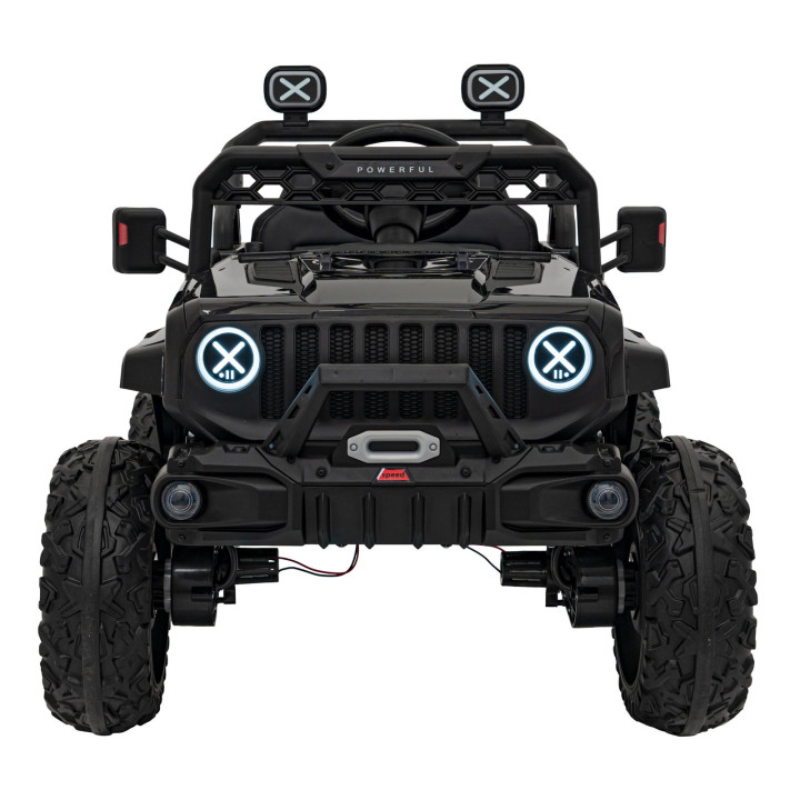 Voiture électrique enfant Off Road Speed 12V 4x4 - Noir