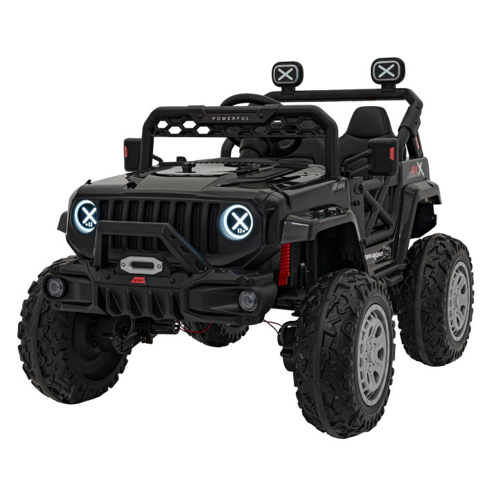 Coche eléctrico infantil Off Road Speed 12V 4x4 - Negro