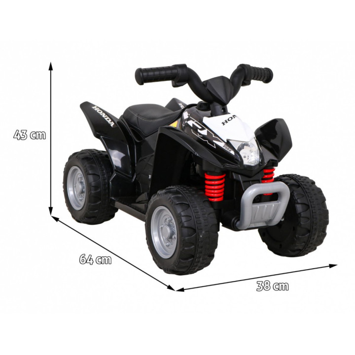 Kinderquad Elektro Honda 250X TRX 6V - Schwarz