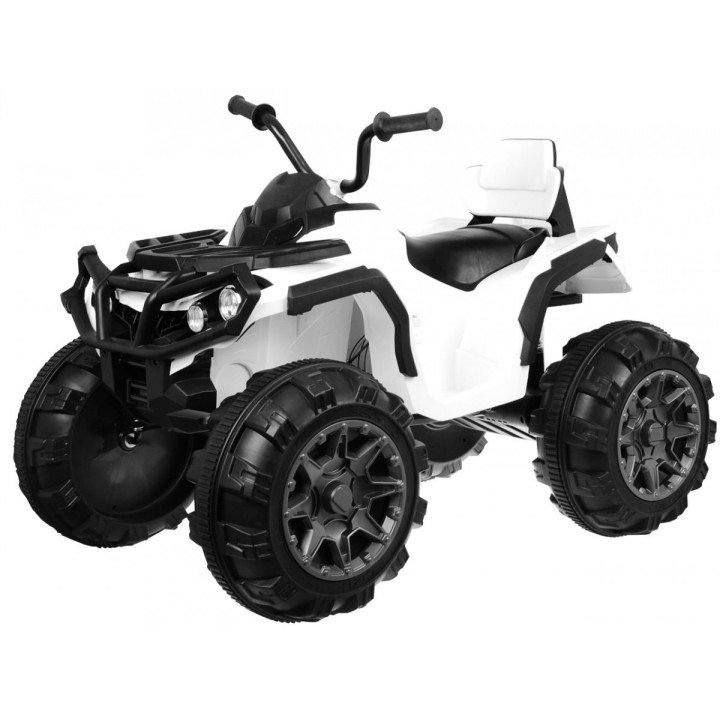 Kids electric quad ATV 12V white - White