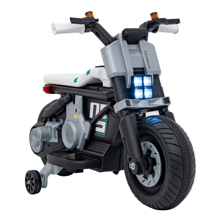 Moto eléctrica infantil MotorFuture 88 6V triciclo bebé - Weiß
